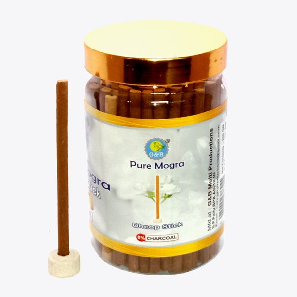 Pure Mogra Dhoop Stick (200 g) Non Toxic & Charcoal Free (4 inch) Natural Dhoop - Image 2
