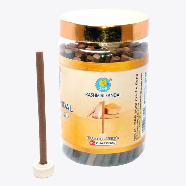 Chandan Dhoop Stick (200 g) Non Toxic & Charcoal Free (4 inch) Natural Dhoop - Image 2
