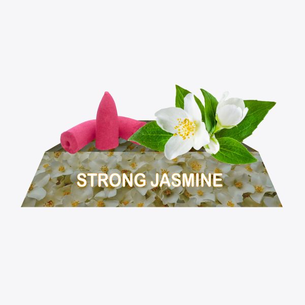 Strong Jasmine Backflow Dhoop Cone (200 g) Non Toxic and Charcoal Free (1.5") - Image 4