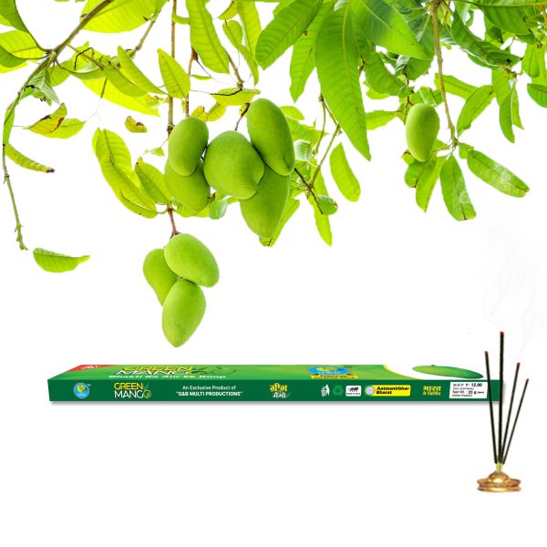 Green Mango Premium Incense Stick (25 gm) Agarbatti Fragrance (Mango) - Image 3
