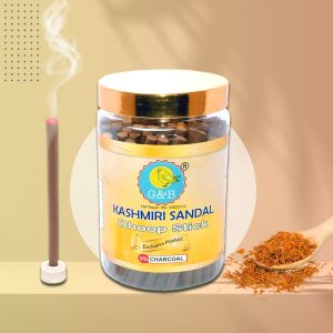 Chandan Dhoop Stick – 200g Non-Toxic Sandalwood Incense by G&B – Charcoal-Free 4-inch Dhoop