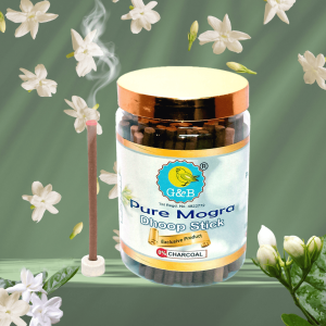 Pure Mogra Dhoop Stick – 200g Non-Toxic Charcoal-Free Floral Incense – G&B Brand